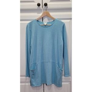 PureJill Aqua Longsleeve Light Tunic Spring Summer Medium